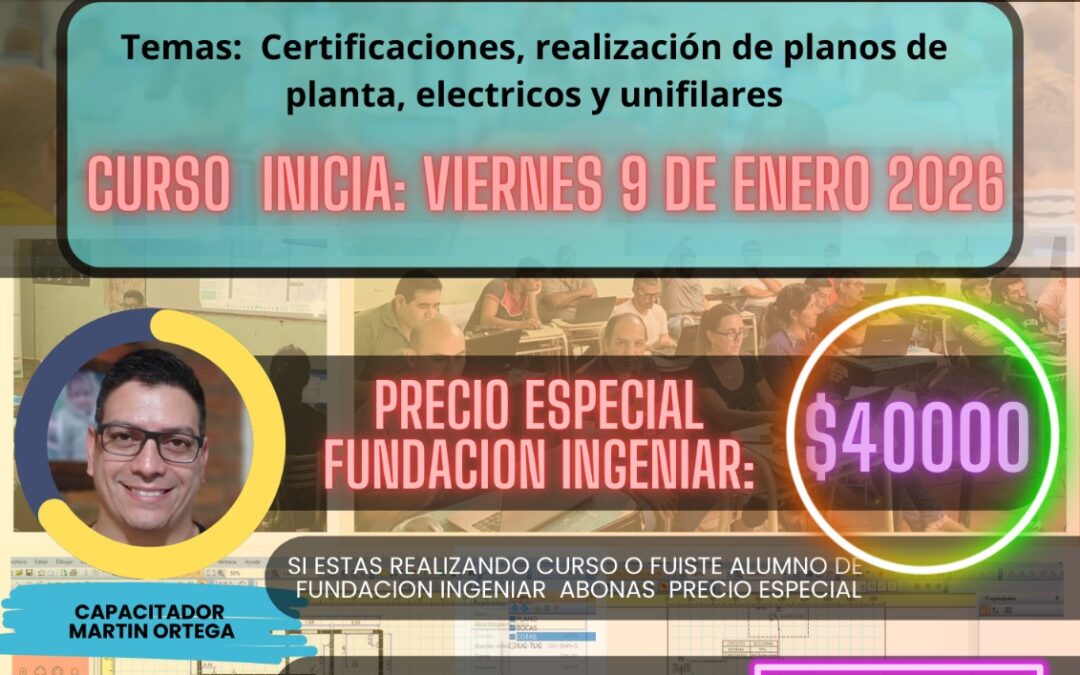 CURSO DE  PLANOS ELÉCTRICOS, DIAGRAMAS UNIFILARES (PROFICAD) 2026.-
